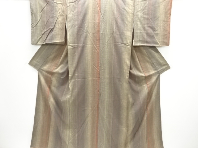 JAPANESE KIMONO / MAWATA YUKI TSUMUGI / WOVEN STRIPE
